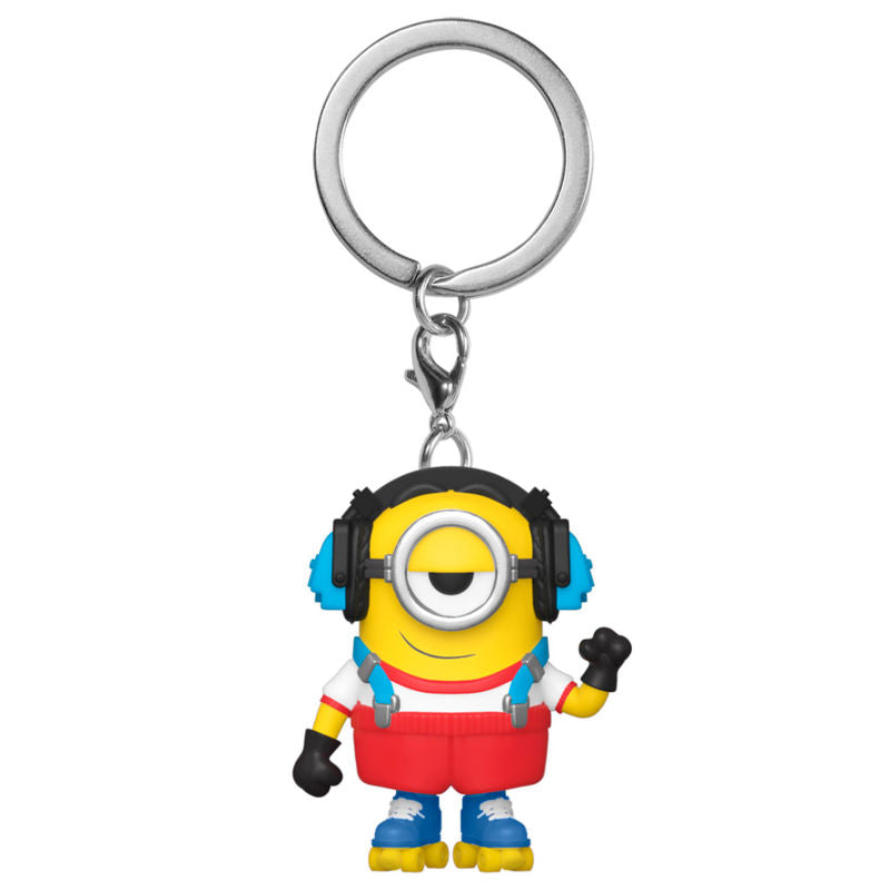 Porte-clés Funko Pocket POP! Minions 2 Roller Skating Stuart, vue 2
