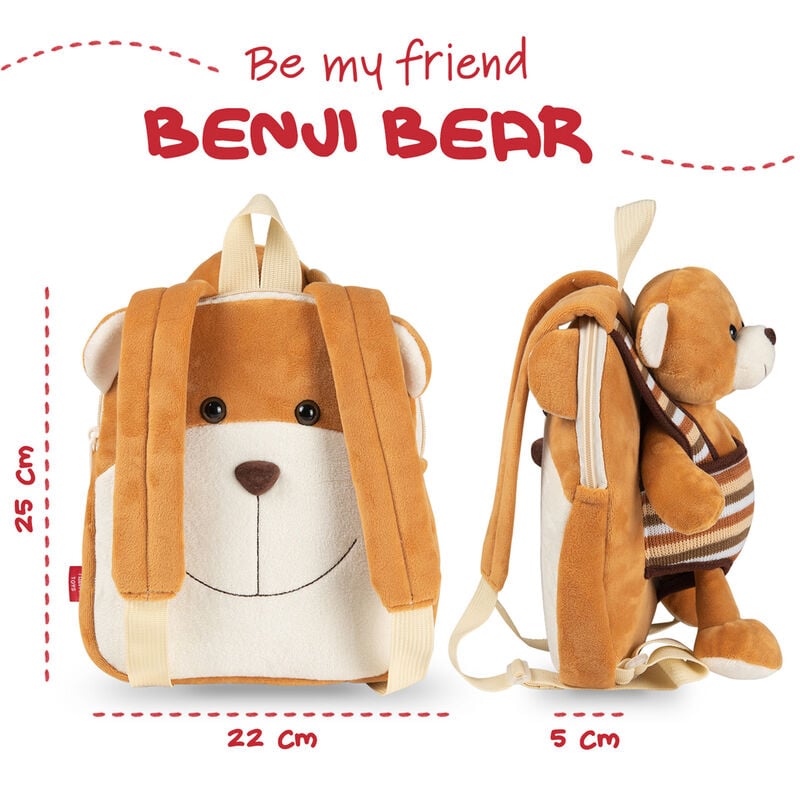 Sac à dos Benji Bear reversible avec peluche toy 25 cm, vue 5
