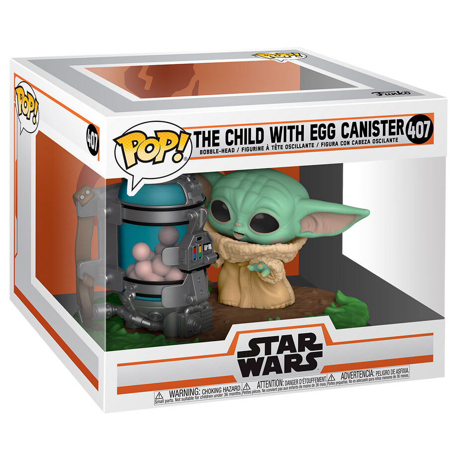 Figurine Funko POP! Star Wars The Mandalorian Child with Canister, vue 3