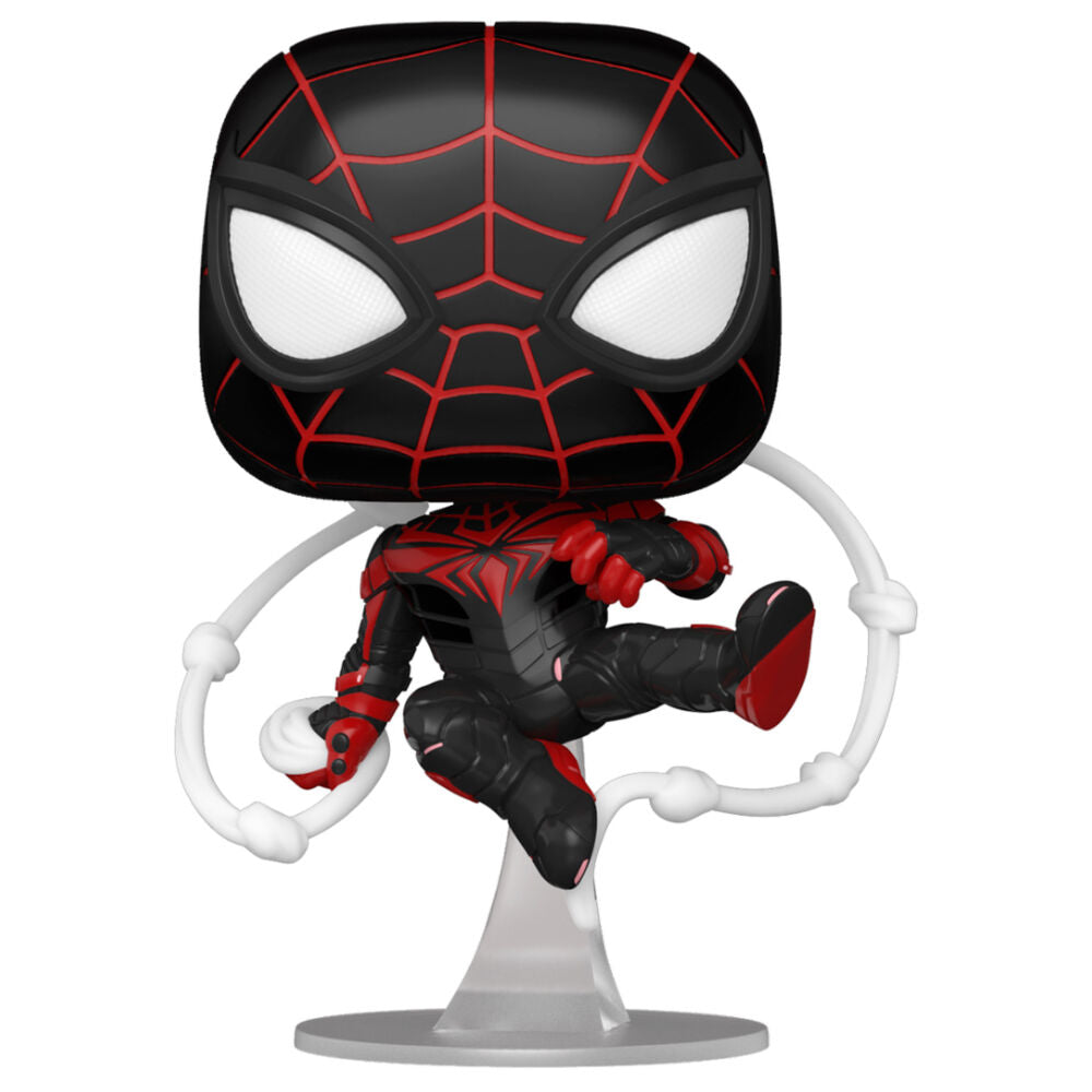 Figurine Funko POP! Marvel Spiderman Miles Morales Advanced Tech Suit, vue 3