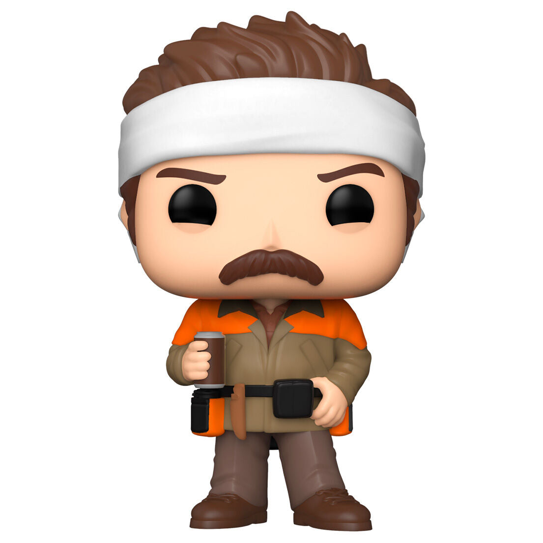 Figurine Funko POP! Parks and Rec Hunter Ron 5 + 1 Chase, vue 3