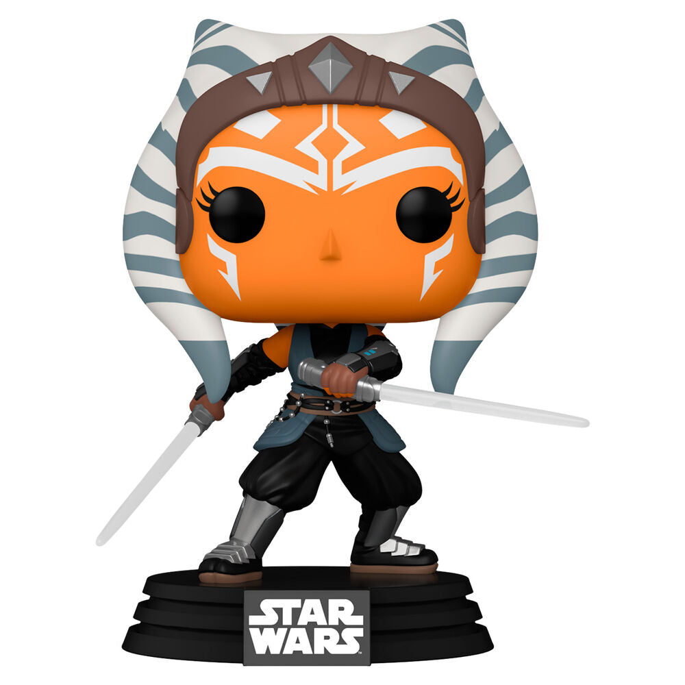 Figurine Funko POP! Star Wars Mandalorian Ahsoka with Sabers, vue 3