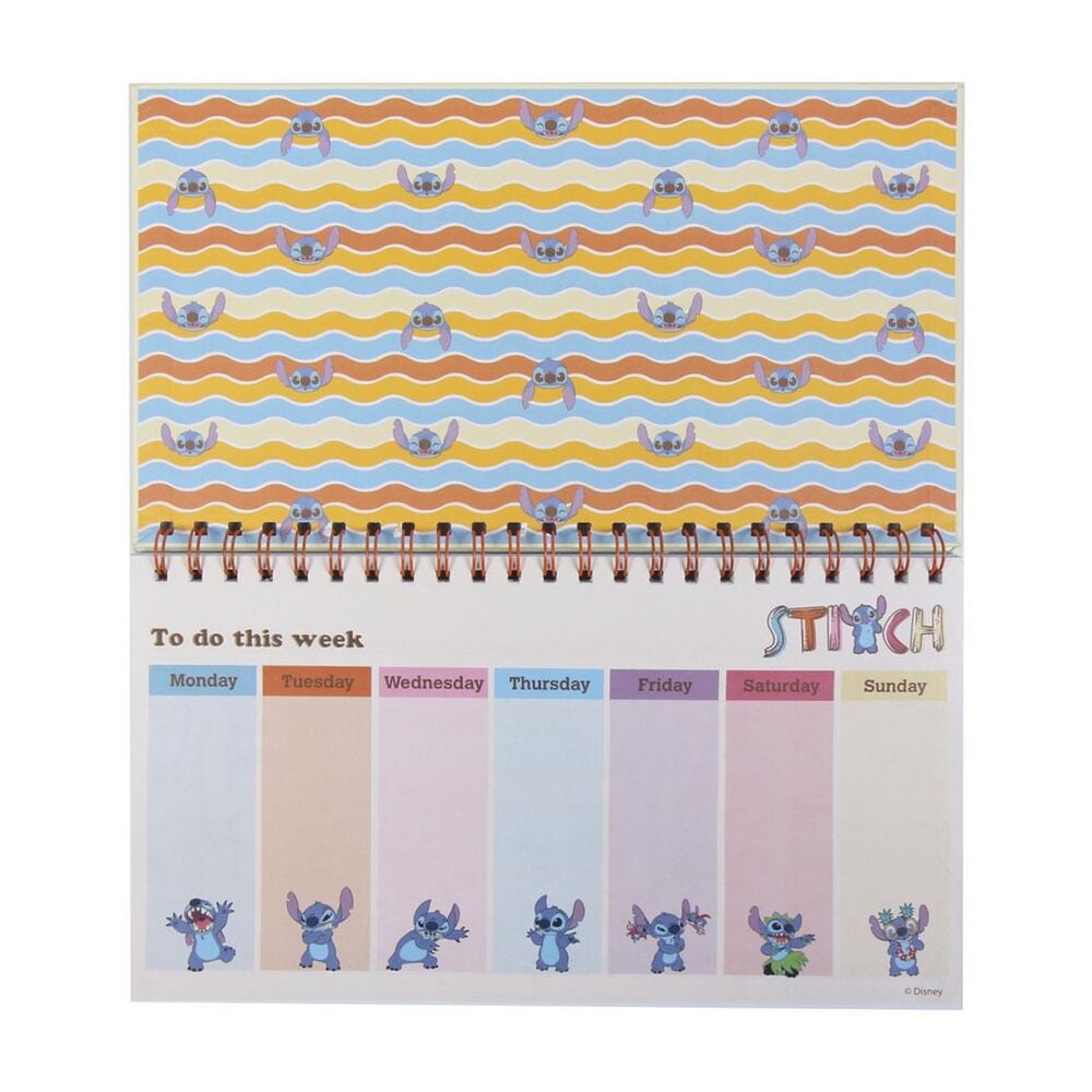 Set de papeterie Disney Stitch week planner, vue 2