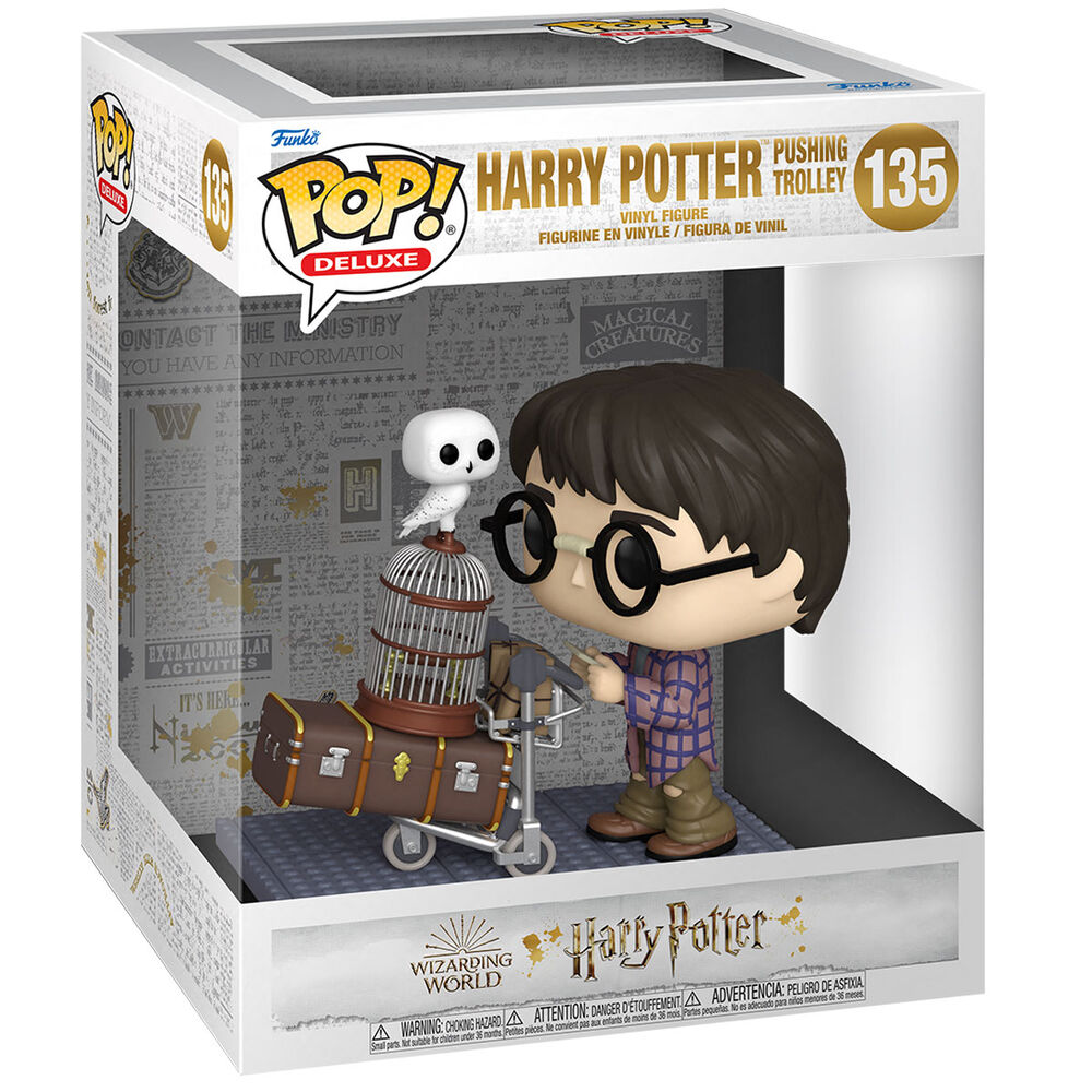 Figurine Funko POP! Harry Potter Anniversary Harry Pushing Trolley, vue 3