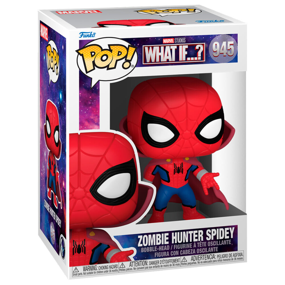 Figurine Funko POP! Marvel What If Zombie Spiderman, vue 3
