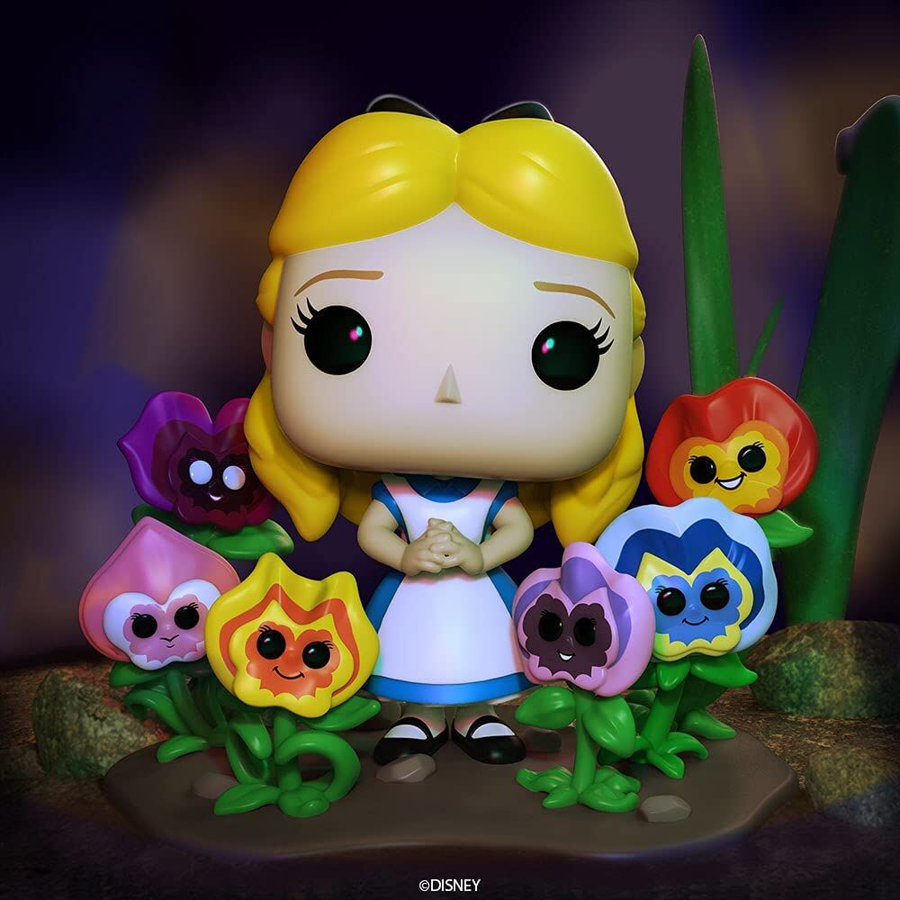 Figurine Funko POP! Disney Alicia en el Pais de las Maravillas 70th Alice with Flowers, vue 3