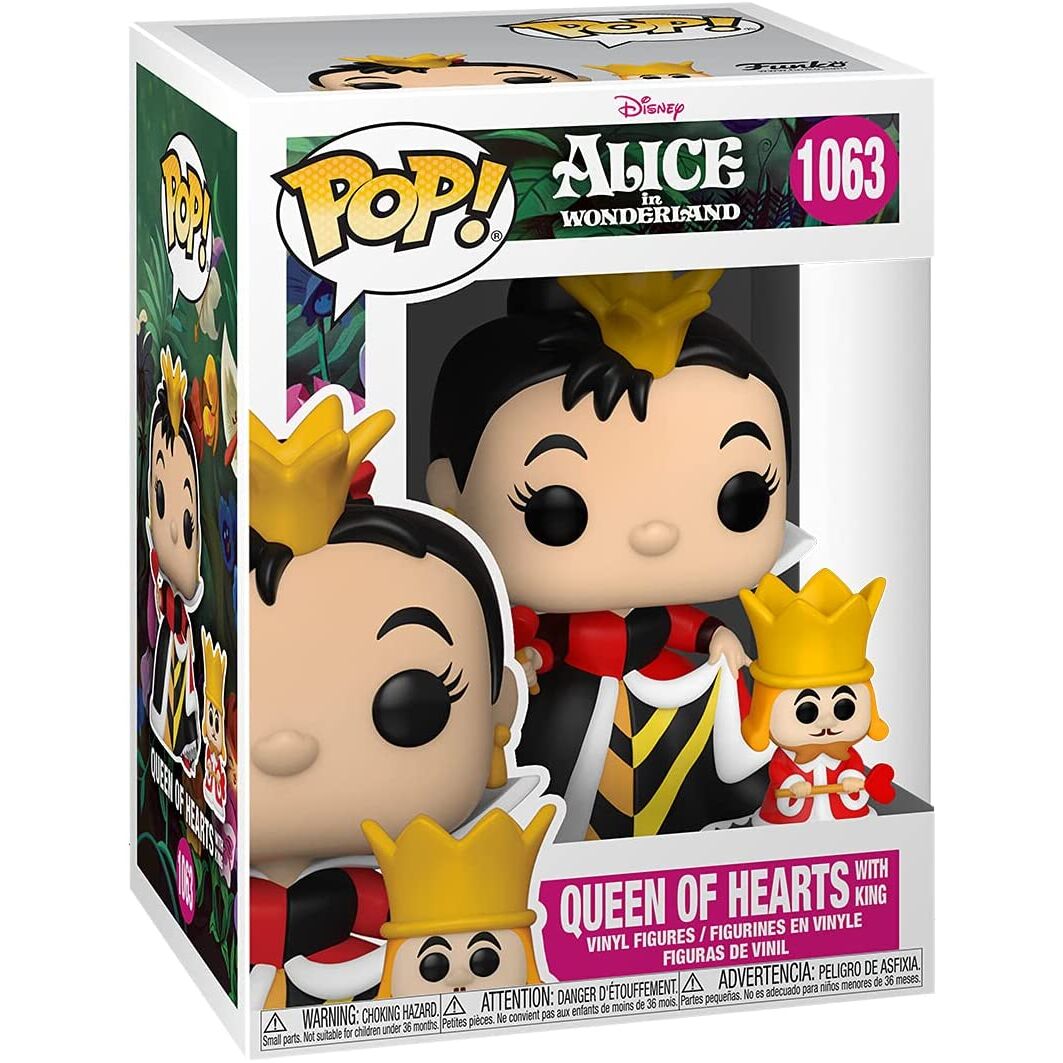Figurine Funko POP! Disney Alicia en el Pais de las Maravillas Queen with King, vue 3