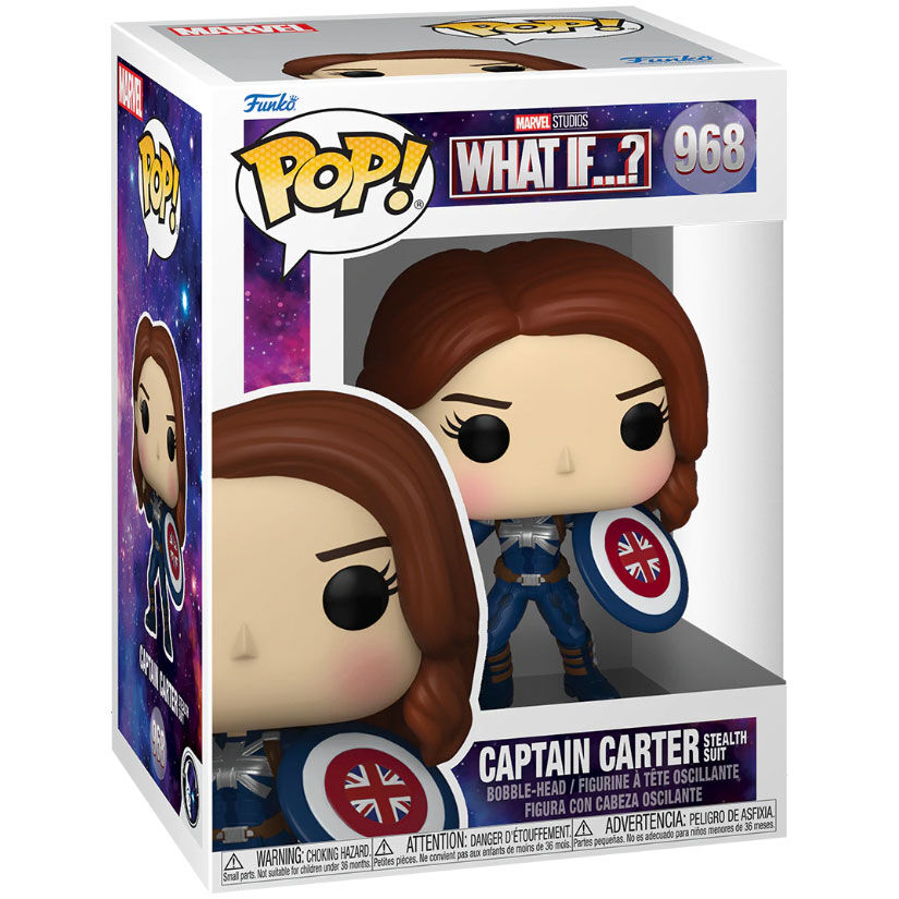 Figurine Funko POP! Marvel What If Captain Carter Stealth, vue 2