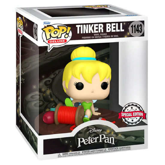Figurine Funko POP! Disney Peter Pan Tinker Bell on Spool Exclusive, vue 2