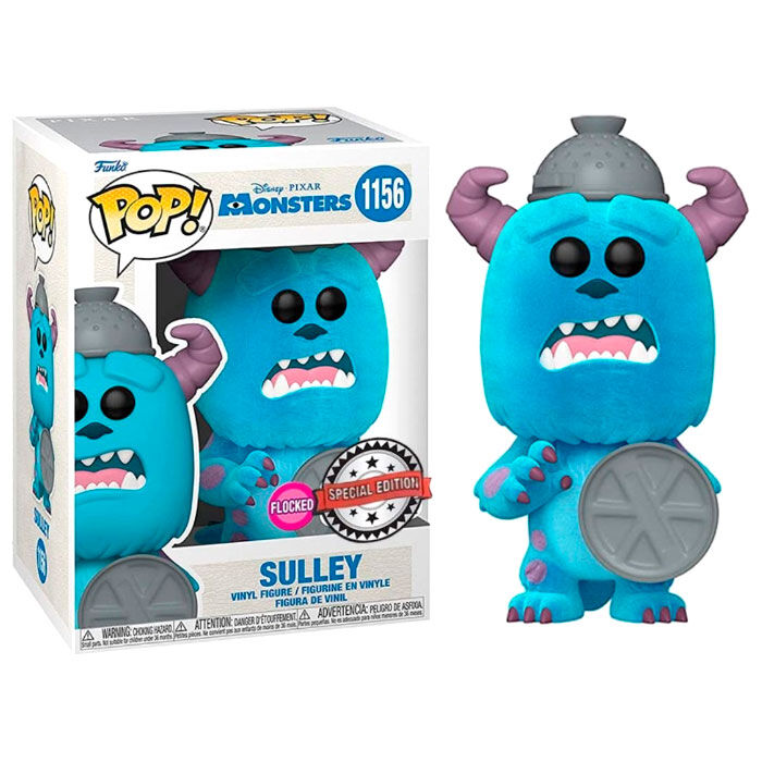 Figurine Funko POP! Disney Disney Monstruos S.A. 20th Sulley Flocked Exclusive, vue 3