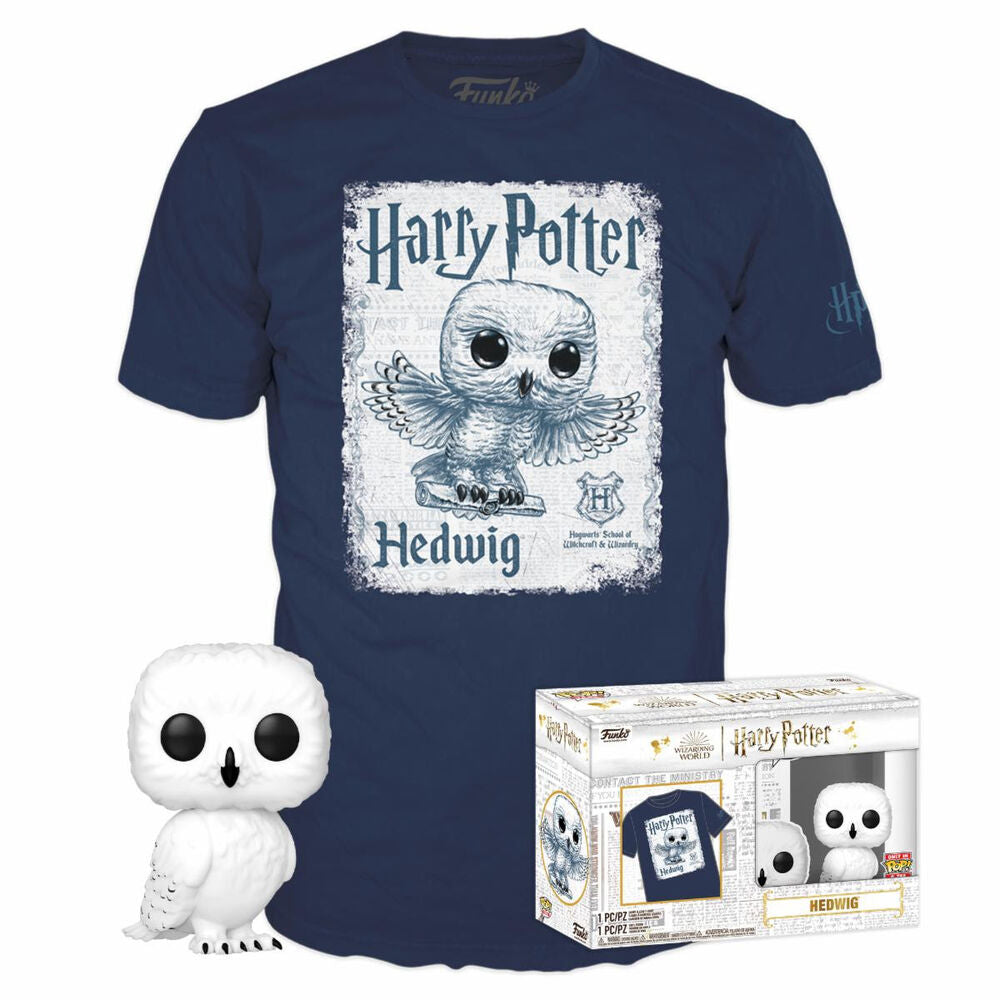 Figurine Funko POP! Set figura POP & Tee Harry Potter Hedwig, vue 2