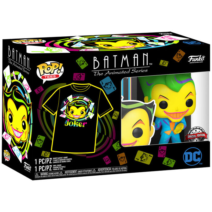 Figurine Funko POP! Set figura POP & Tee DC Comics Batman Joker Exclusive, vue 5