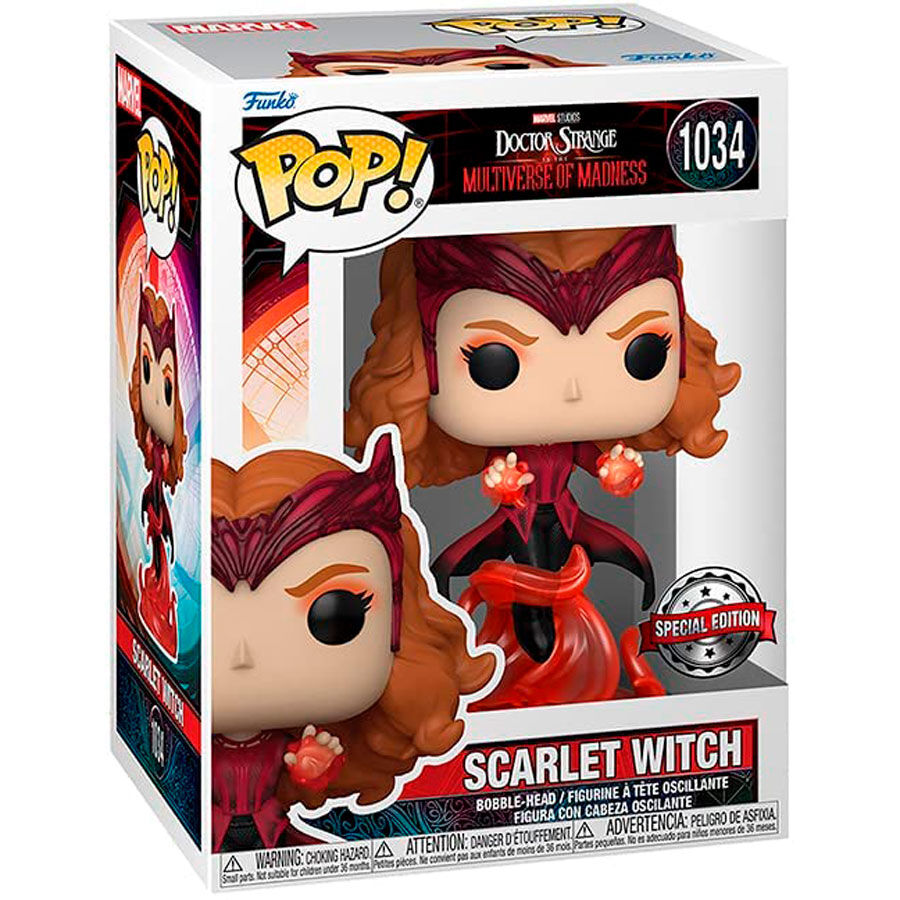 Figurine Funko POP! Marvel Doctor Strange Multiverse of Madness Scarlet Witch Exclusive, vue 2