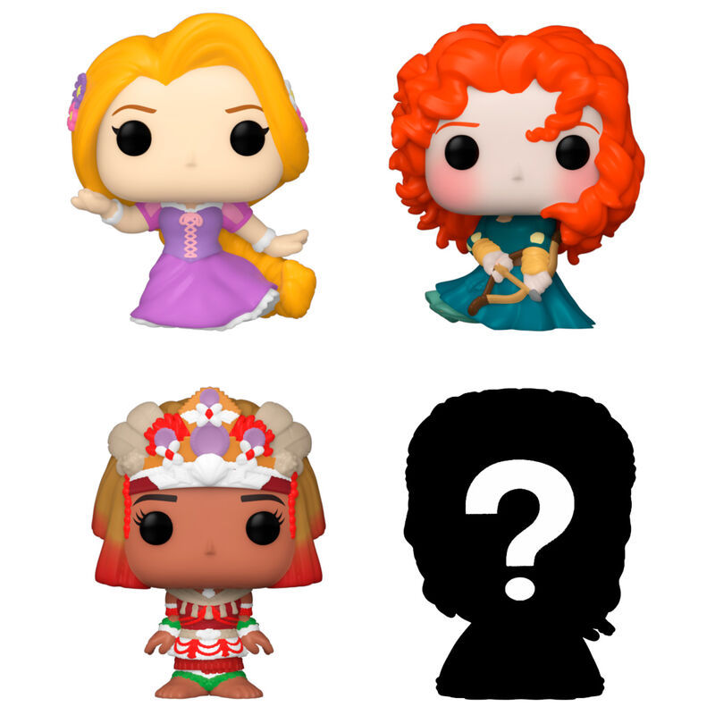 Figurine Funko POP! Blister 4 figuras Bitty POP Disney Princesas Rapunzel, vue 2