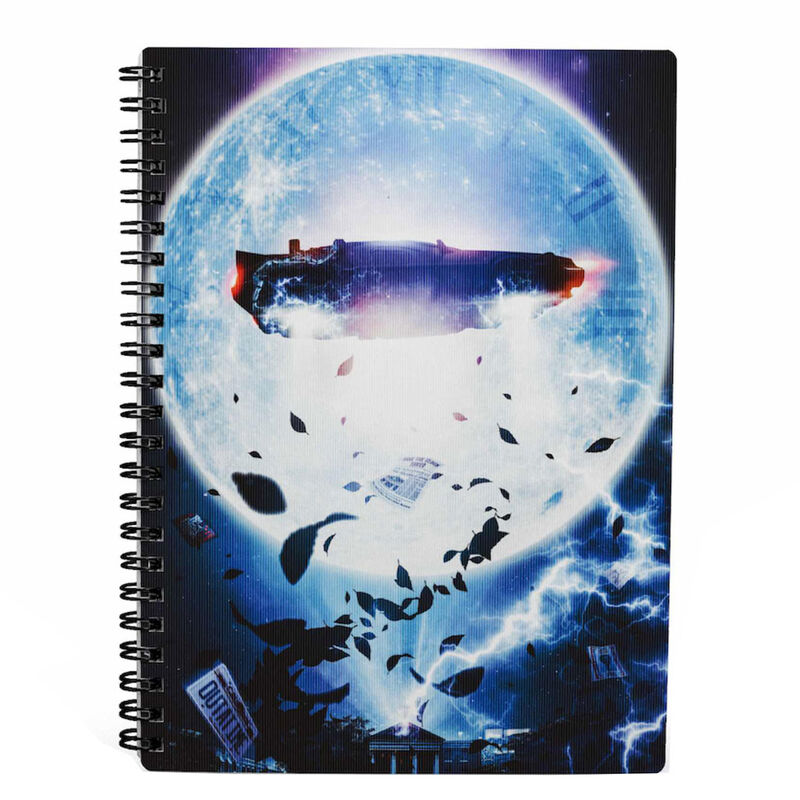 Cahier 3D Back to the Future BTTF Delorean