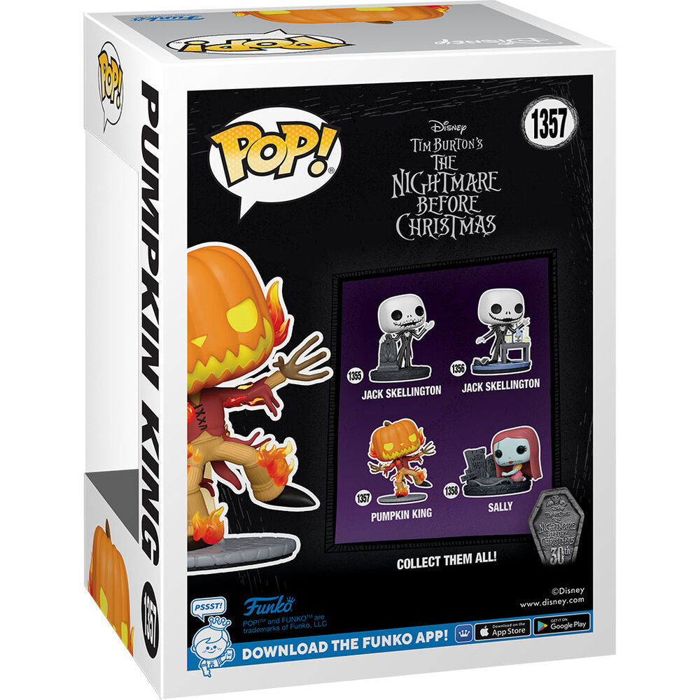 Figurine Funko POP! Disney Pesadilla Antes de Navidad 30th Anniversary Pumpkin King, vue 3