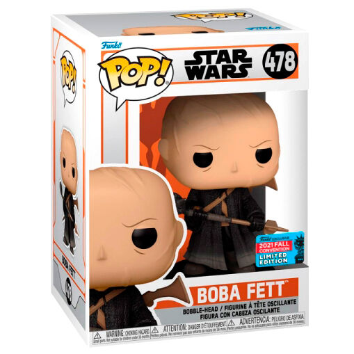 Figurine Funko POP! Star Wars Boba Fett No Armor Exclusive, vue 2