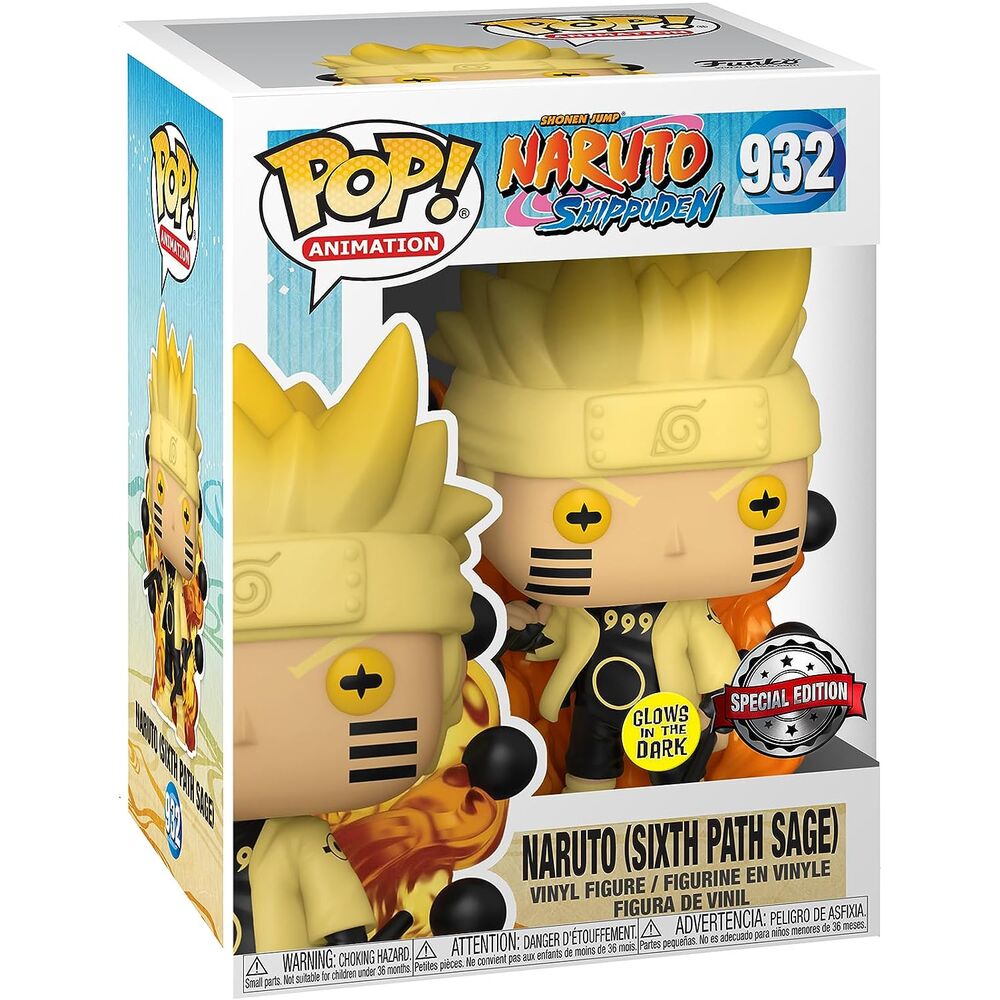Figurine Funko POP! Naruto Uzumaki Naruto Six Path Sage Glow, vue 3