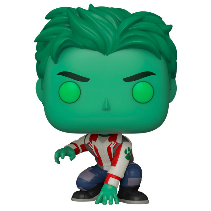 Figurine Funko POP! Titans Beast Boy, vue 2