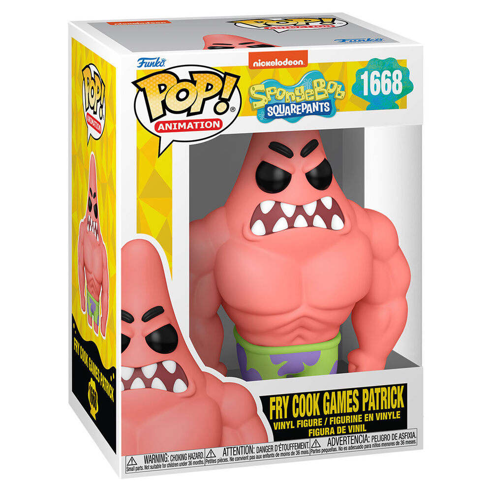 Figurine Funko POP! Bob Esponja Fry Cook Game Patrick, vue 2