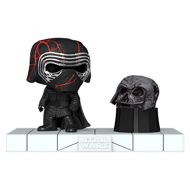 Figurine Funko POP! Deluxe Star Wars Kylo Ren with Darth Vader Helmet, vue 2