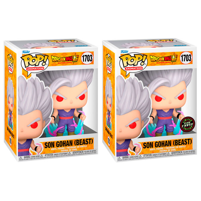 Figurine Funko POP! Dragon Ball Super Super Hero Gohan Beast 5 + 1 Chase, vue 5