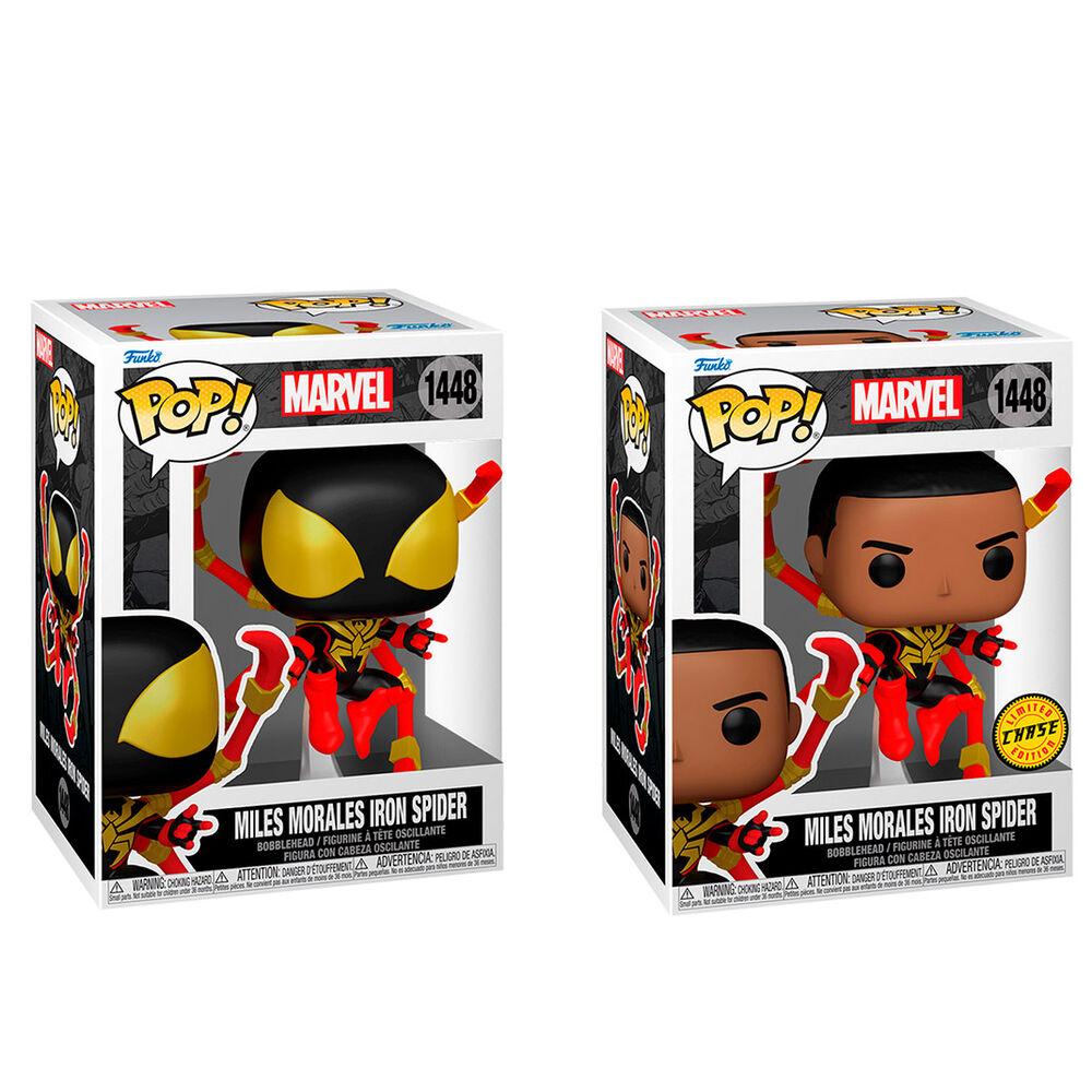 Figurine Funko POP! Marvel Miles Morales Iron Spider 5 + 1 Chase, vue 5
