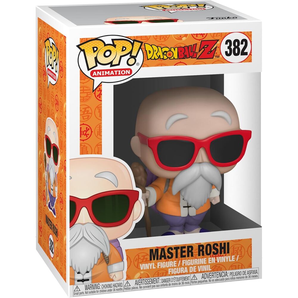 Figurine Funko POP! Dragon Ball Z Gohan Master Roshi with Staff, vue 3
