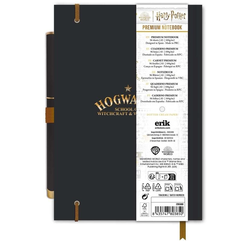 Cahier premium Harry Potter Hogwarts + pen, vue 2