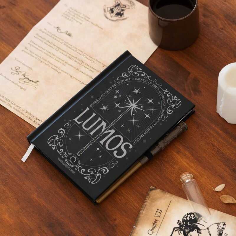 Cahier Harry Potter Lumos A5 premium led + pen, vue 5