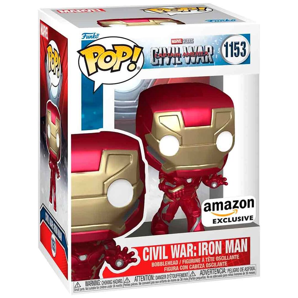 Figurine Funko POP! Marvel Civil War Captain America Civil War Iron Man Exclusive, vue 2