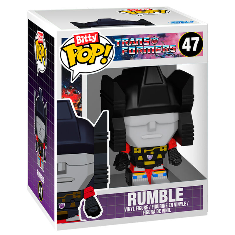 Figurine Funko POP! Bitty Bots Transformers Soundwave with Rumble, vue 4