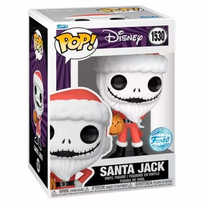 Figurine Funko POP! Disney Pesadilla Antes de Navidad Santa Jack Exclusive, vue 2