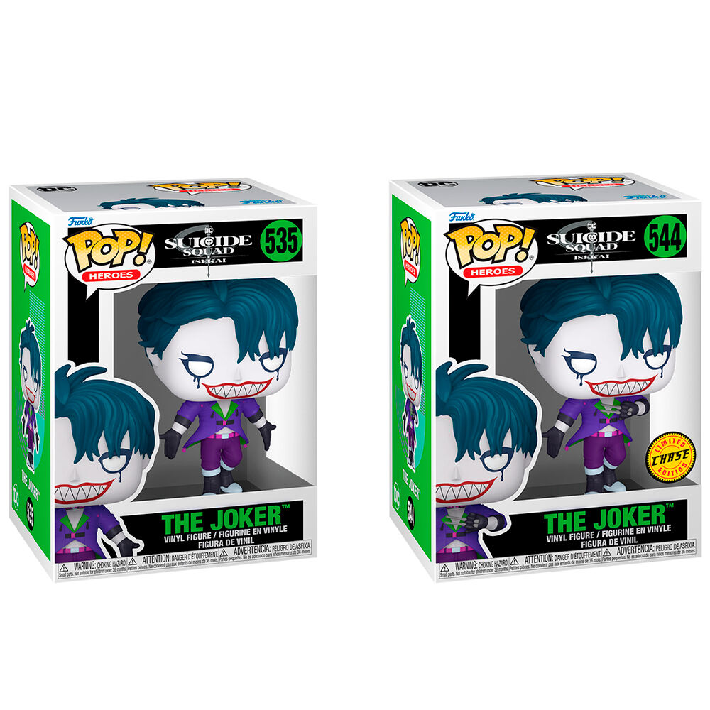 Figurine Funko POP! DC Comics Escuadron Suicida Isekai The Joker 5 + 1 Chase, vue 5