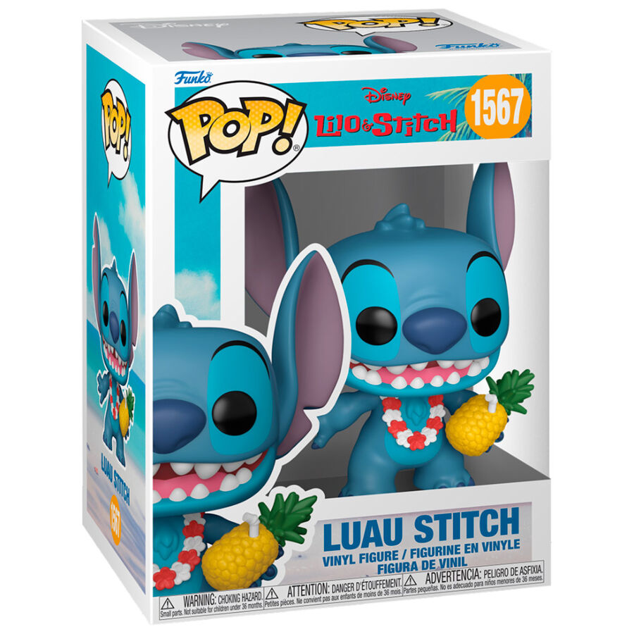 Figurine Funko POP! Disney Lilo & Stitch Luau Stitch, vue 2
