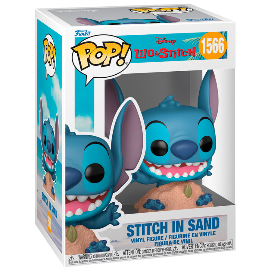 Figurine Funko POP! Disney Lilo & Stitch Stitch in Sand, vue 2