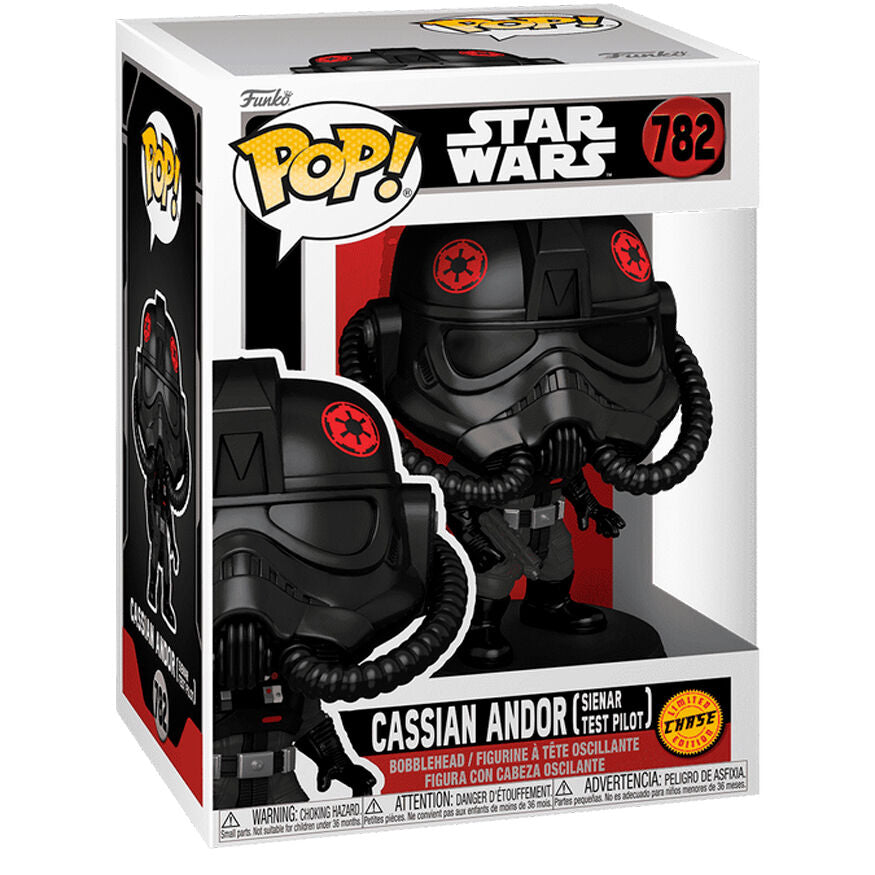 Figurine Funko POP! Star Wars Cassian Andor Sienar Test Pilot 5 + 1 Chase, vue 5