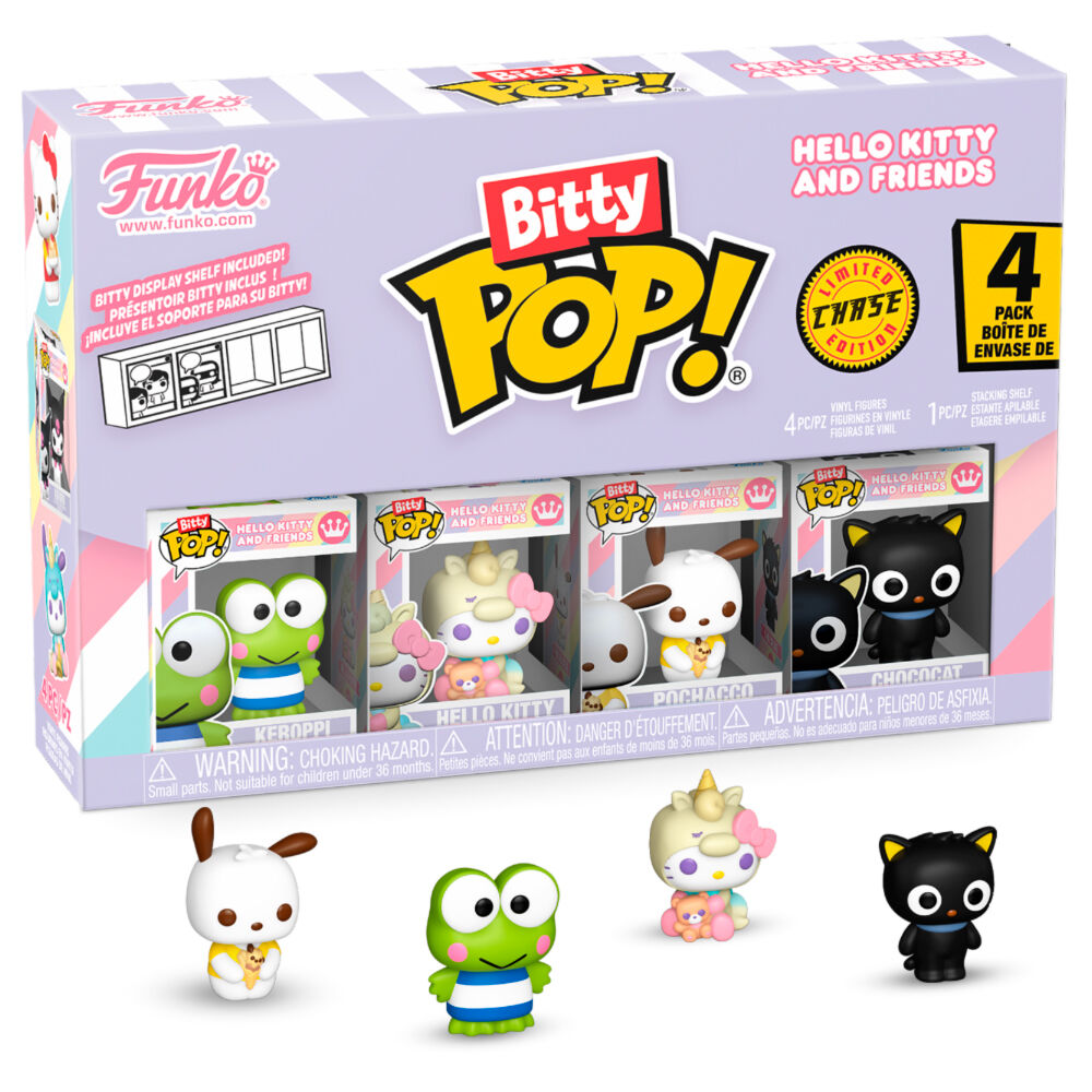Figurine Funko POP! Blister 4 figuras Bitty POP Hello Kitty and Friends Keroppi, vue 2