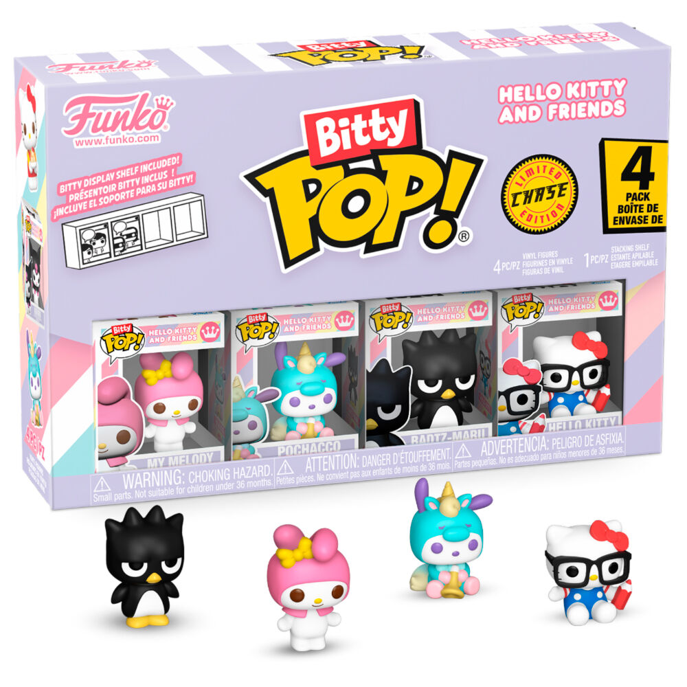 Figurine Funko POP! Blister 4 figuras Bitty POP Hello Kitty and Friends My Melody, vue 2