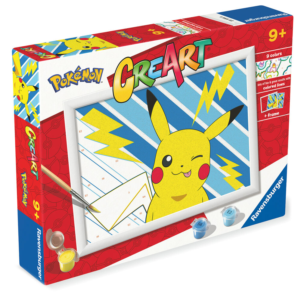 Coloriage Pokemon Pikachu CreArt kit, vue 3