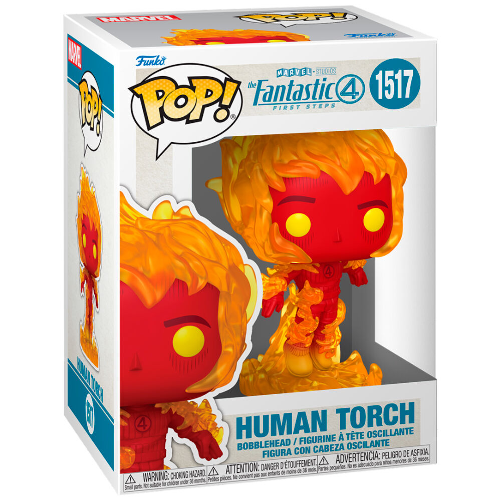 Figurine Funko POP! Marvel Los 4 Fantasticos Antorcha Humana, vue 2