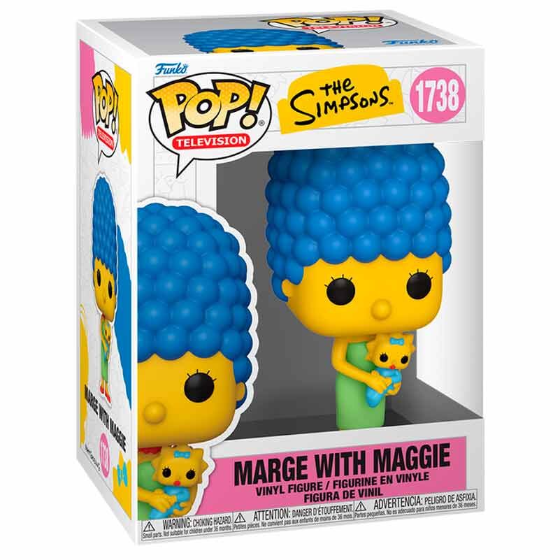 Figurine Funko POP! Los Simpsons Marge with Maggie, vue 2