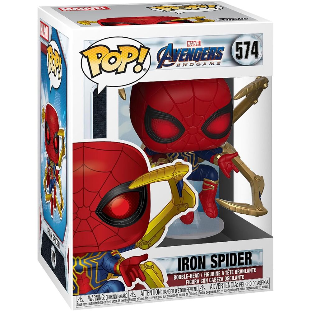Figurine Funko POP! Marvel Vengadores Endgame Iron Spider with Nano Gauntlet, vue 3