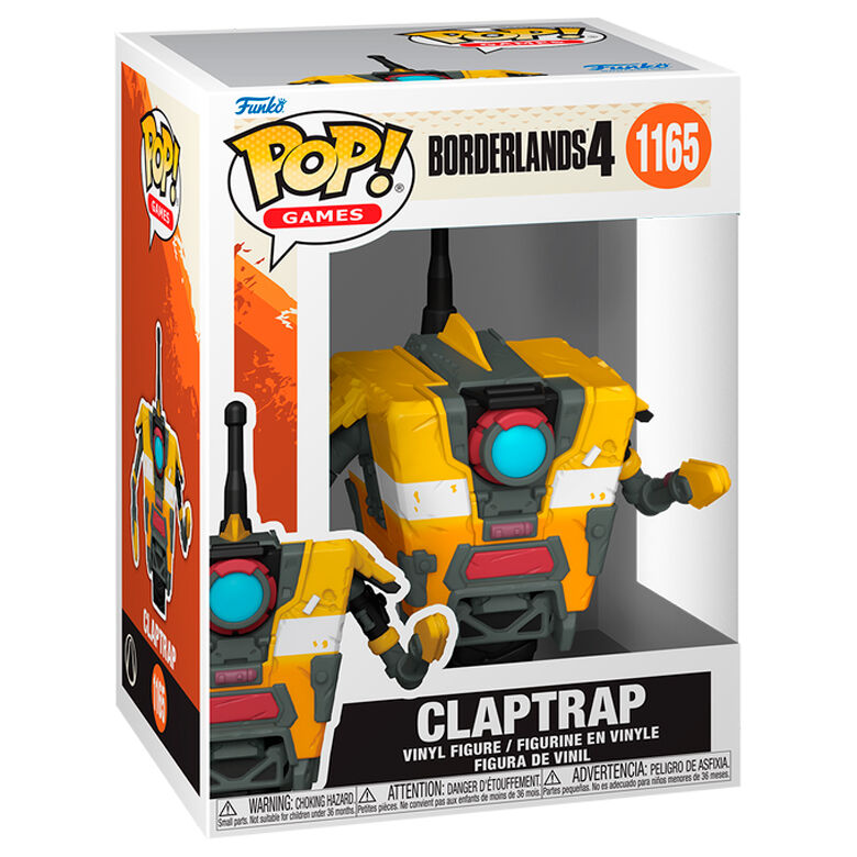 Figurine Funko POP! Borderlands 4 Claptrap, vue 2