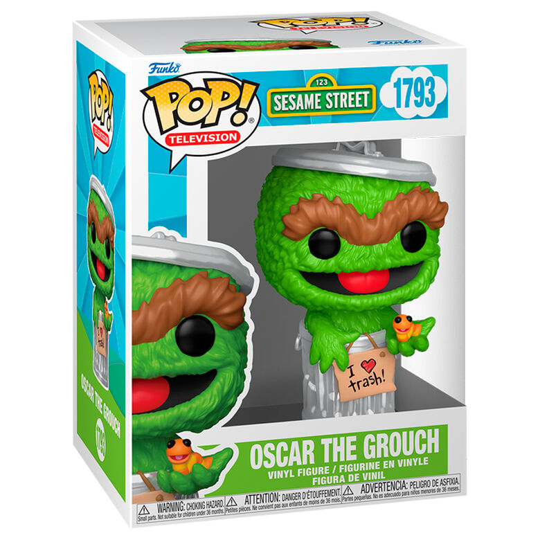 Figurine Funko POP! Barrio Sesamo Oscar the Grouch, vue 2