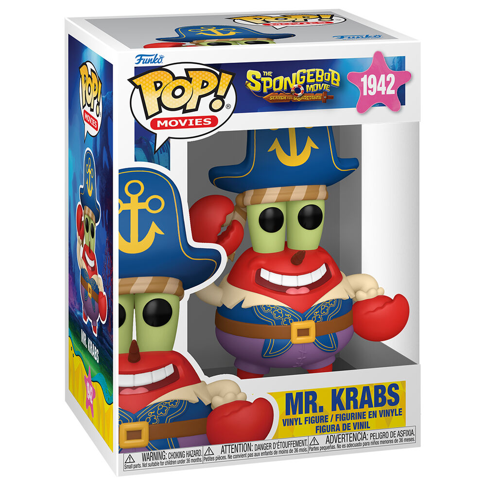 Figurine Funko POP! Bob Esponja Una Nueva Aventura Pirata Mr. Krabs, vue 2