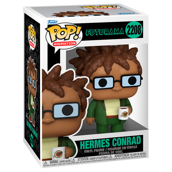 Figurine Funko POP! Futurama Hermes Conrad, vue 2