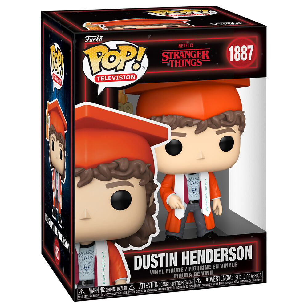 Figurine Funko POP! Stranger Things Dustin Henderson, vue 2