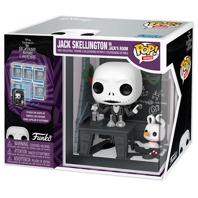 Figurine Funko POP! Nooks Disney Pesadilla Antes de Navidad Jack Skellington in Jack's Room, vue 2