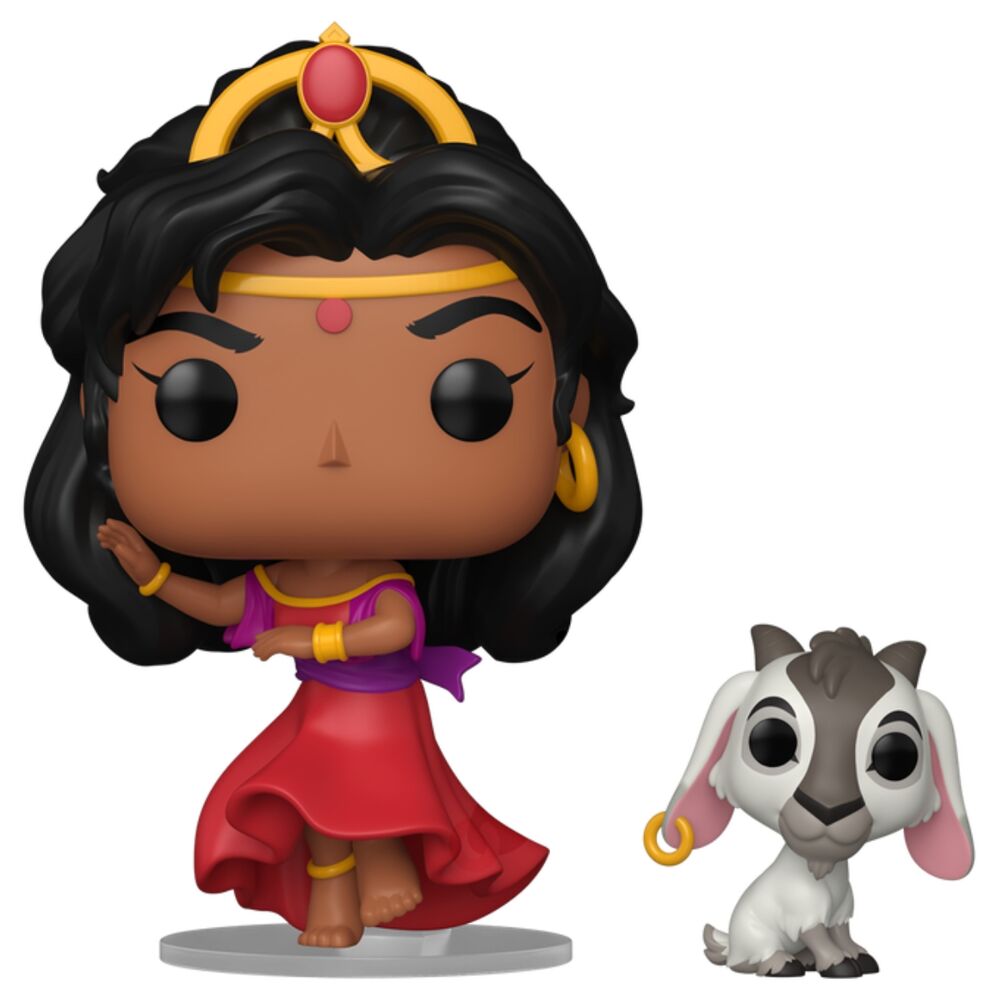 Figurine Funko POP! Disney El Jorobado de Notre Dame Esmeralda & Djali, vue 2